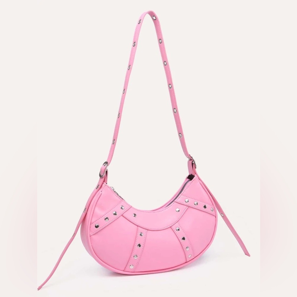 Pink hobo bag